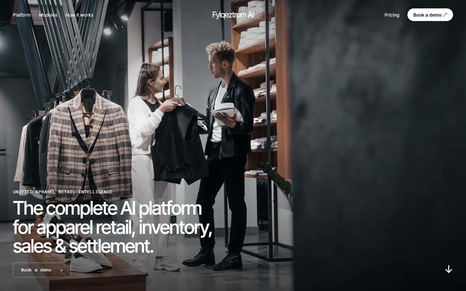 Fylqeztrum AI homepage