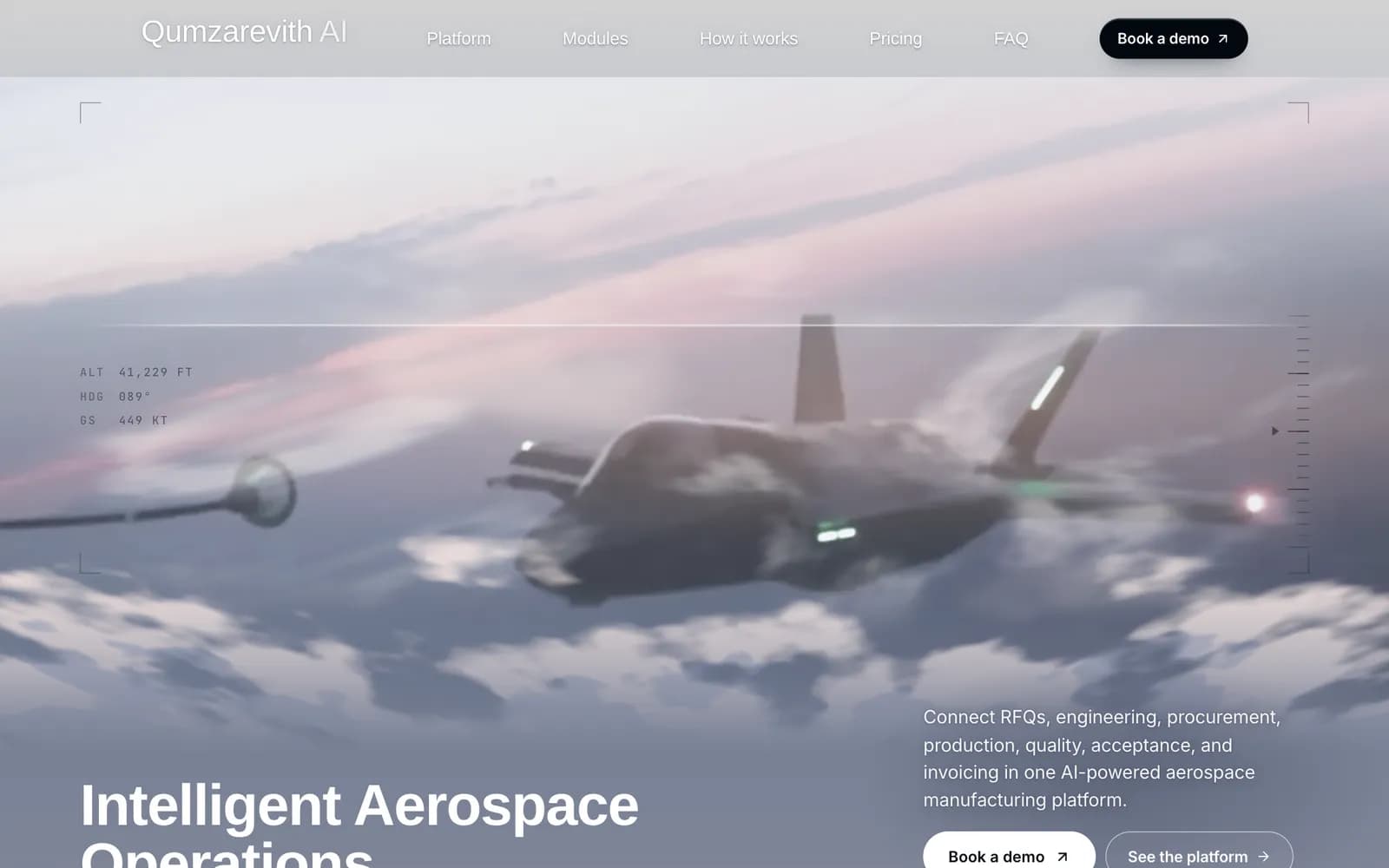 Qumzarevith AI homepage